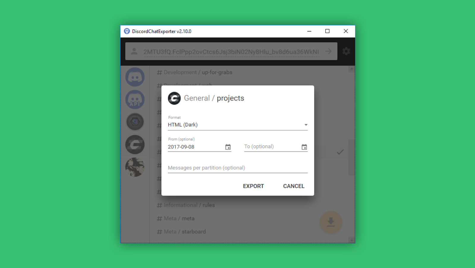Discordchatexporter builtwithdot net
